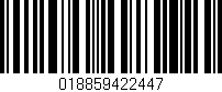 Código de barras (EAN, GTIN, SKU, ISBN): '018859422447'
