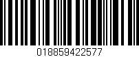 Código de barras (EAN, GTIN, SKU, ISBN): '018859422577'
