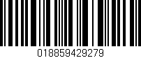 Código de barras (EAN, GTIN, SKU, ISBN): '018859429279'
