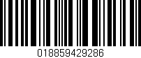 Código de barras (EAN, GTIN, SKU, ISBN): '018859429286'