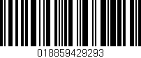 Código de barras (EAN, GTIN, SKU, ISBN): '018859429293'