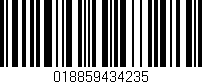 Código de barras (EAN, GTIN, SKU, ISBN): '018859434235'