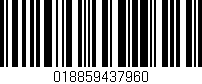 Código de barras (EAN, GTIN, SKU, ISBN): '018859437960'