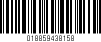 Código de barras (EAN, GTIN, SKU, ISBN): '018859438158'