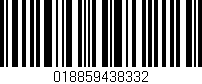 Código de barras (EAN, GTIN, SKU, ISBN): '018859438332'