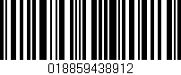 Código de barras (EAN, GTIN, SKU, ISBN): '018859438912'