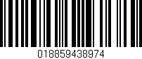 Código de barras (EAN, GTIN, SKU, ISBN): '018859438974'