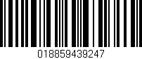 Código de barras (EAN, GTIN, SKU, ISBN): '018859439247'