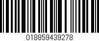 Código de barras (EAN, GTIN, SKU, ISBN): '018859439278'