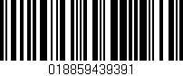 Código de barras (EAN, GTIN, SKU, ISBN): '018859439391'