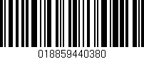 Código de barras (EAN, GTIN, SKU, ISBN): '018859440380'