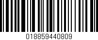 Código de barras (EAN, GTIN, SKU, ISBN): '018859440809'