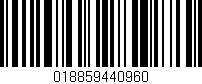 Código de barras (EAN, GTIN, SKU, ISBN): '018859440960'