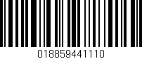 Código de barras (EAN, GTIN, SKU, ISBN): '018859441110'