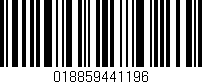 Código de barras (EAN, GTIN, SKU, ISBN): '018859441196'