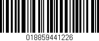 Código de barras (EAN, GTIN, SKU, ISBN): '018859441226'