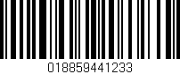 Código de barras (EAN, GTIN, SKU, ISBN): '018859441233'