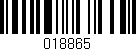Código de barras (EAN, GTIN, SKU, ISBN): '018865'