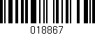 Código de barras (EAN, GTIN, SKU, ISBN): '018867'