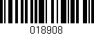 Código de barras (EAN, GTIN, SKU, ISBN): '018908'