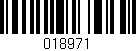 Código de barras (EAN, GTIN, SKU, ISBN): '018971'
