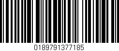 Código de barras (EAN, GTIN, SKU, ISBN): '0189791377185'