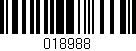 Código de barras (EAN, GTIN, SKU, ISBN): '018988'