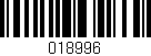 Código de barras (EAN, GTIN, SKU, ISBN): '018996'