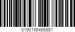 Código de barras (EAN, GTIN, SKU, ISBN): '0190198466891'