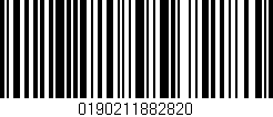 Código de barras (EAN, GTIN, SKU, ISBN): '0190211882820'