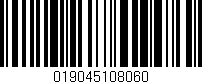 Código de barras (EAN, GTIN, SKU, ISBN): '019045108060'