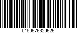 Código de barras (EAN, GTIN, SKU, ISBN): '0190576620525'