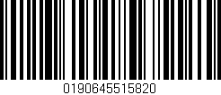 Código de barras (EAN, GTIN, SKU, ISBN): '0190645515820'
