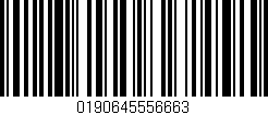Código de barras (EAN, GTIN, SKU, ISBN): '0190645556663'