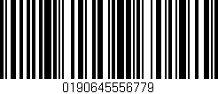Código de barras (EAN, GTIN, SKU, ISBN): '0190645556779'