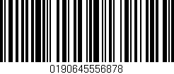 Código de barras (EAN, GTIN, SKU, ISBN): '0190645556878'