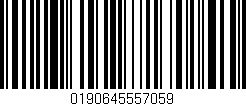 Código de barras (EAN, GTIN, SKU, ISBN): '0190645557059'