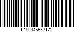 Código de barras (EAN, GTIN, SKU, ISBN): '0190645557172'