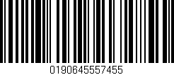 Código de barras (EAN, GTIN, SKU, ISBN): '0190645557455'