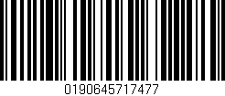 Código de barras (EAN, GTIN, SKU, ISBN): '0190645717477'