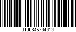 Código de barras (EAN, GTIN, SKU, ISBN): '0190645734313'