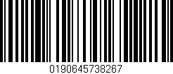 Código de barras (EAN, GTIN, SKU, ISBN): '0190645738267'