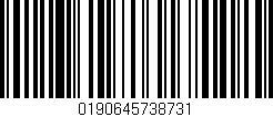 Código de barras (EAN, GTIN, SKU, ISBN): '0190645738731'
