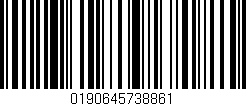 Código de barras (EAN, GTIN, SKU, ISBN): '0190645738861'