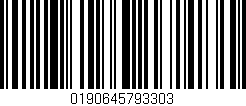 Código de barras (EAN, GTIN, SKU, ISBN): '0190645793303'