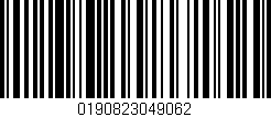 Código de barras (EAN, GTIN, SKU, ISBN): '0190823049062'