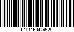 Código de barras (EAN, GTIN, SKU, ISBN): '0191168444529'