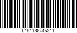 Código de barras (EAN, GTIN, SKU, ISBN): '0191168445311'