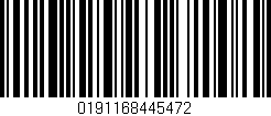 Código de barras (EAN, GTIN, SKU, ISBN): '0191168445472'