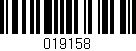 Código de barras (EAN, GTIN, SKU, ISBN): '019158'